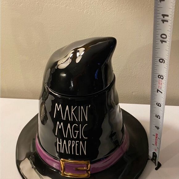 RAE DUNN 11in Makin Magic Happen Witch Hat Canister - Picture 3 of 3